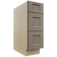 Fabuwood Fusion Oyster DB12 Base 3 Drawers Cabinet, Front View