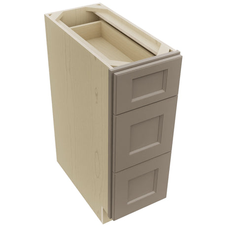Fabuwood Fusion Oyster DB12 Base 3 Drawers Cabinet, Top View