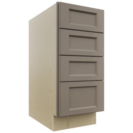 Fabuwood Fusion Oyster DB15-4 Base 4 Drawers Cabinet, Front View