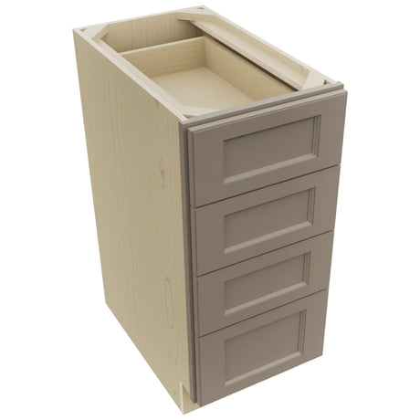 Fabuwood Fusion Oyster DB15-4 Base 4 Drawers Cabinet, Top View