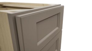 Fabuwood Fusion Oyster DB15-4 Base 4 Drawers Cabinet, Detail View