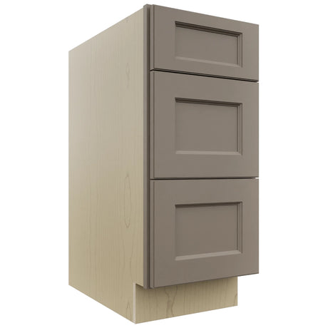 Fabuwood Fusion Oyster DB15 Base 3 Drawers Cabinet, Front View