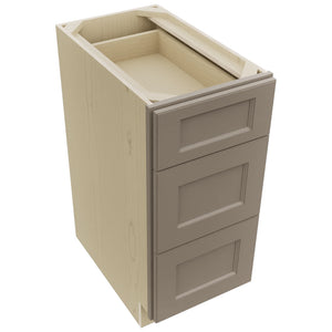 Fabuwood Fusion Oyster DB15 Base 3 Drawers Cabinet, Top View