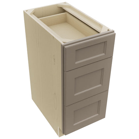 Fabuwood Fusion Oyster DB15 Base 3 Drawers Cabinet, Top View