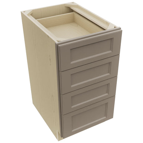 Fabuwood Fusion Oyster DB18-4 Base 4 Drawers Cabinet, Top View