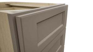 Fabuwood Fusion Oyster DB18-4 Base 4 Drawers Cabinet, Detail View