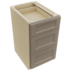 Fabuwood Fusion Oyster DB18 Base 3 Drawers Cabinet, Top View