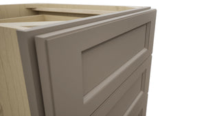 Fabuwood Fusion Oyster DB21-4 Base 4 Drawers Cabinet, Detail View