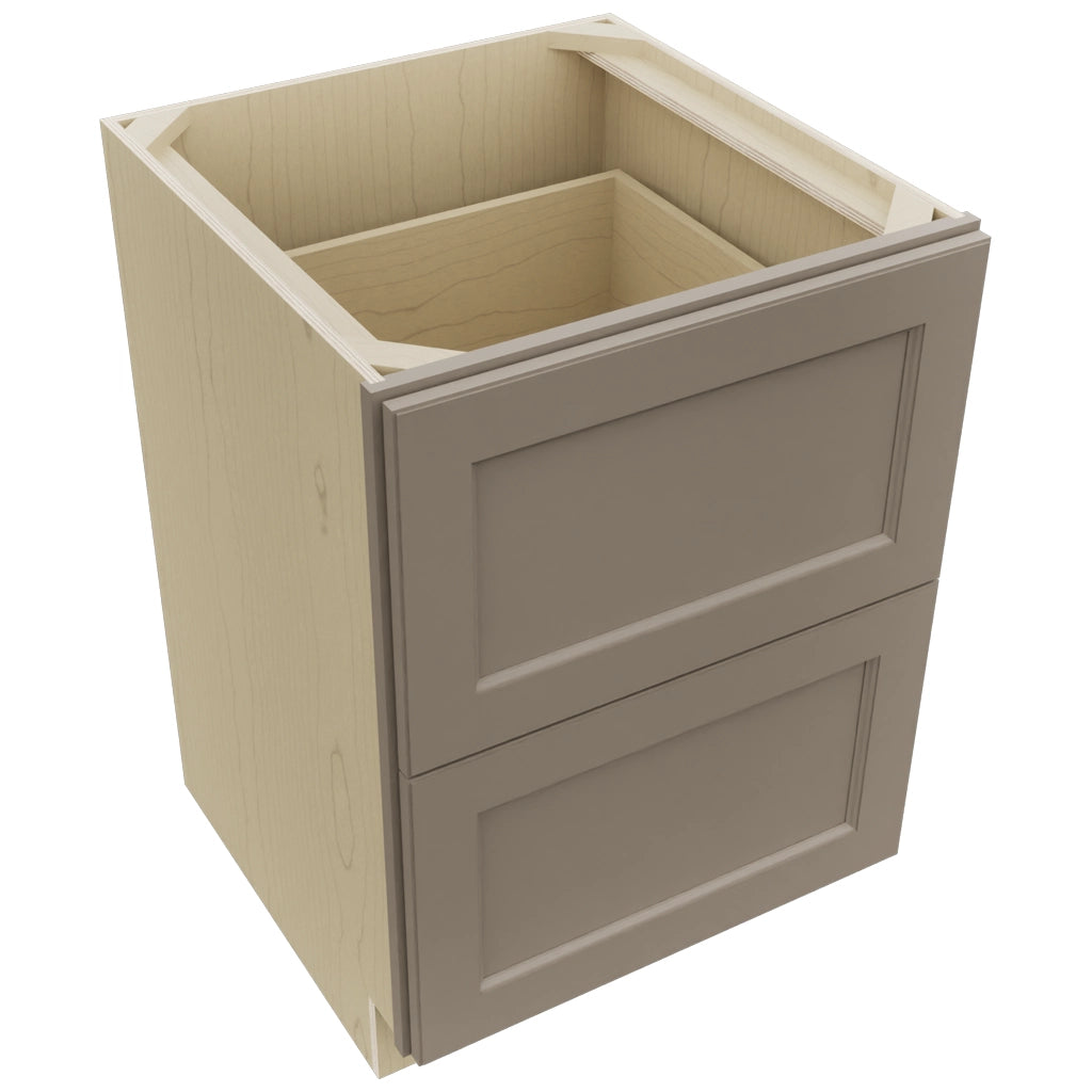 Fabuwood Fusion Oyster DB24-2 Base 2 Drawers Cabinet, Top View