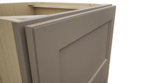 Fabuwood Fusion Oyster DB24-2 Base 2 Drawers Cabinet, Detail View