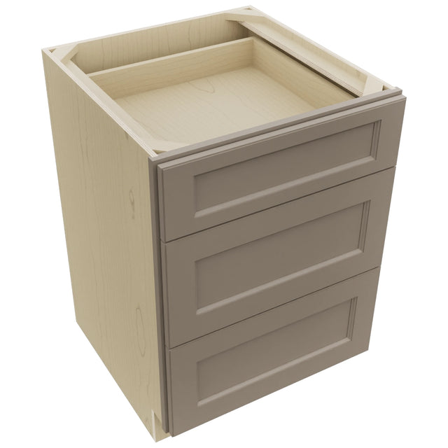 Fabuwood Fusion Oyster DB24 Base 3 Drawers Cabinet, Top View