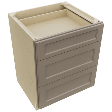 Fabuwood Fusion Oyster DB27 Base 3 Drawers Cabinet, Top View