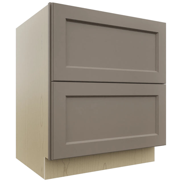 Fabuwood Fusion Oyster DB30-2 Base 2 Drawers Cabinet, Front View