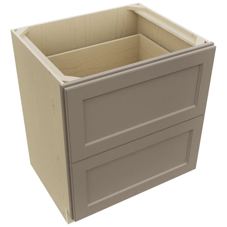 Fabuwood Fusion Oyster DB30-2 Base 2 Drawers Cabinet, Top View