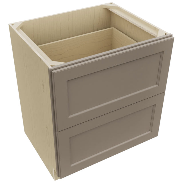 Fabuwood Fusion Oyster DB30-2 Base 2 Drawers Cabinet, Top View