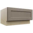 Fabuwood Fusion Oyster DBS30 Base Bench Seat Cabinet, Front View
