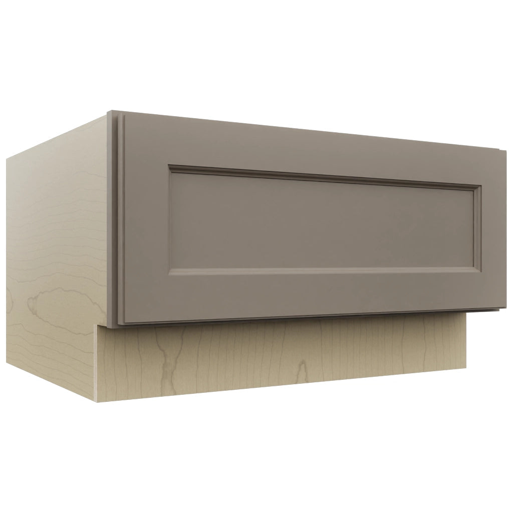 Fabuwood Fusion Oyster DBS30 Base Bench Seat Cabinet, Front View