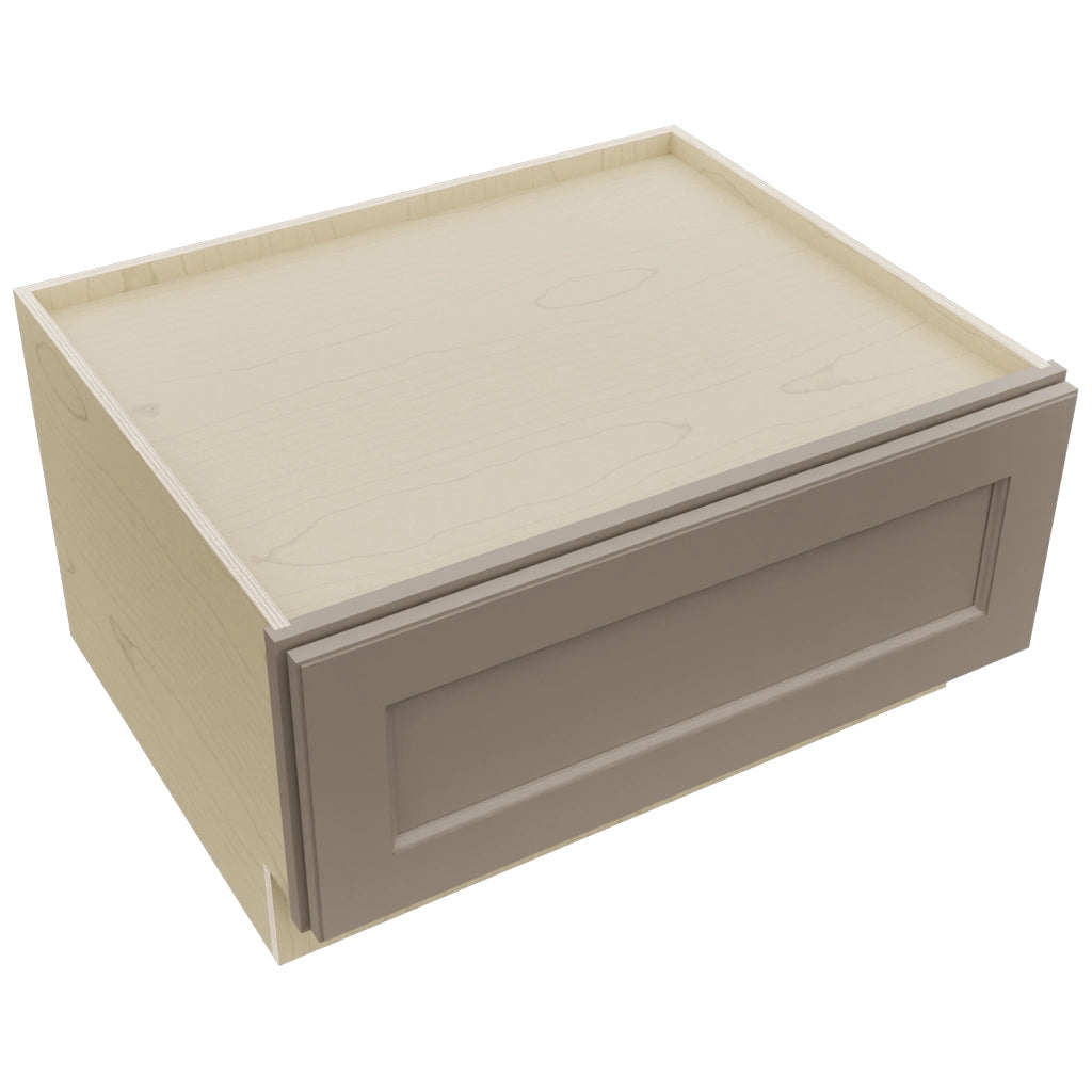 Fabuwood Fusion Oyster DBS30 Base Bench Seat Cabinet, Top View