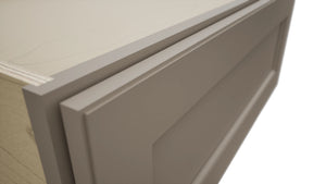 Fabuwood Fusion Oyster DBS30 Base Bench Seat Cabinet, Detail View