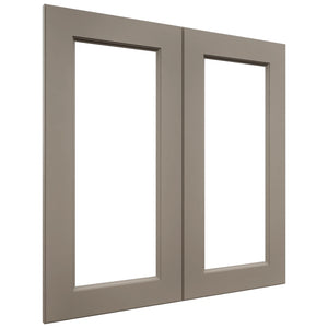 Fabuwood Fusion Oyster DS DFG3030 Wall Prepped Door, Front View