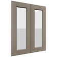 Fabuwood Fusion Oyster DS GDW2430 Wall Glass Door, Front View