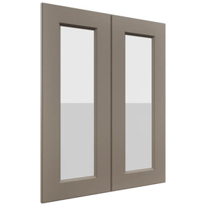 Fabuwood Fusion Oyster DS GDW2430 Wall Glass Door, Front View