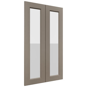 Fabuwood Fusion Oyster DS GDW2442 Wall Glass Door, Front View