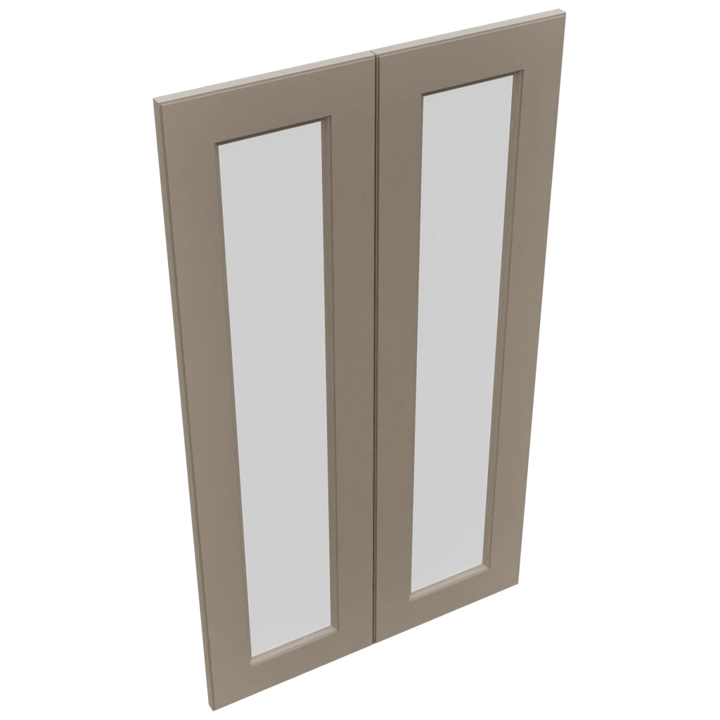 Fabuwood Fusion Oyster DS GDW2442 Wall Glass Door, Top View
