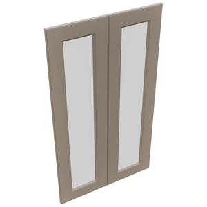 Fabuwood Fusion Oyster DS GDW2442 Wall Glass Door, Top View