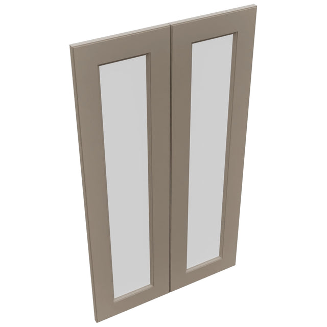 Fabuwood Fusion Oyster DS GDW2442 Wall Glass Door, Top View