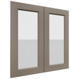Fabuwood Fusion Oyster DS GDW3030 Wall Glass Door, Front View