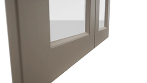 Fabuwood Fusion Oyster DS GDW3030 Wall Glass Door, Detail View