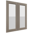 Fabuwood Fusion Oyster DS GDW3036 Wall Glass Door, Front View