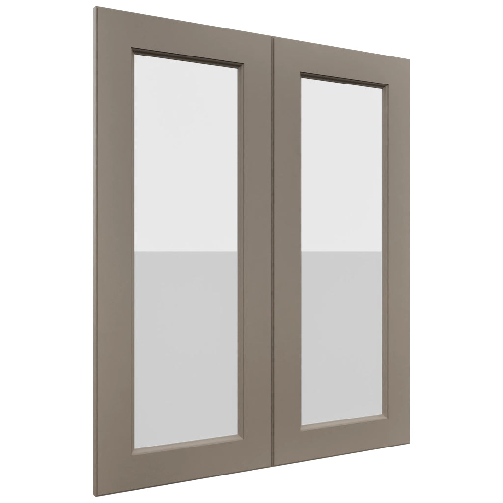 Fabuwood Fusion Oyster DS GDW3036 Wall Glass Door, Front View