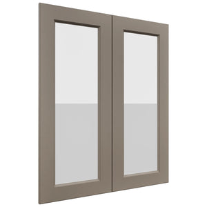 Fabuwood Fusion Oyster DS GDW3036 Wall Glass Door, Front View