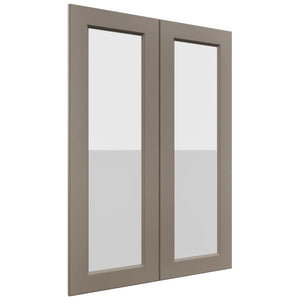 Fabuwood Fusion Oyster DS GDW3042 Wall Glass Door, Front View