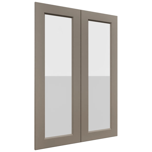 Fabuwood Fusion Oyster DS GDW3042 Wall Glass Door, Front View