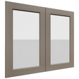 Fabuwood Fusion Oyster DS GDW3630 Wall Glass Door, Front View