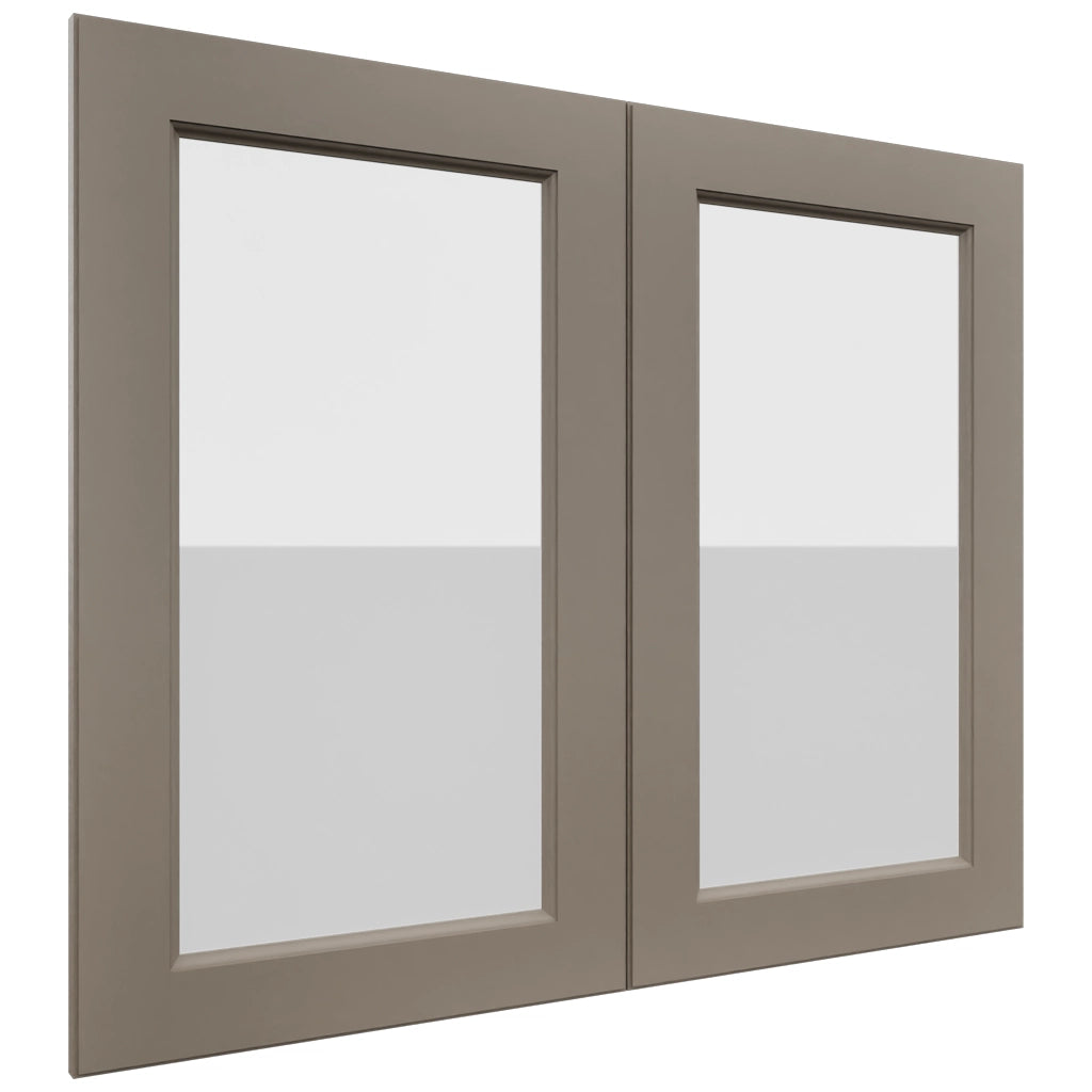Fabuwood Fusion Oyster DS GDW3630 Wall Glass Door, Front View