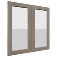 Fabuwood Fusion Oyster DS GDW3636 Wall Glass Door, Front View