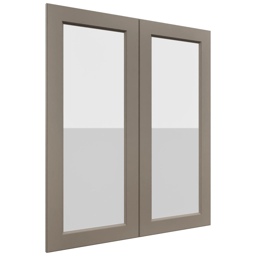 Fabuwood Fusion Oyster DS GDW3642 Wall Glass Door, Front View