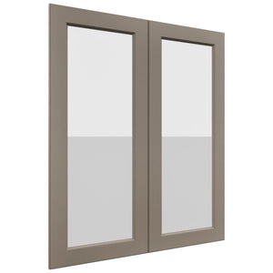 Fabuwood Fusion Oyster DS GDW3642 Wall Glass Door, Front View