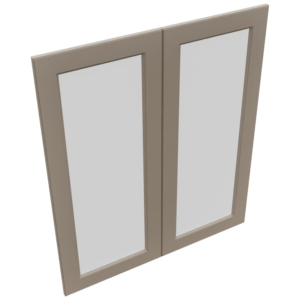 Fabuwood Fusion Oyster DS GDW3642 Wall Glass Door, Top View