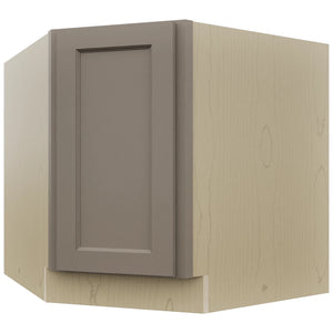 Fabuwood Fusion Oyster DSB36FD Base Corner Diagonal Sink Cabinet, Front View