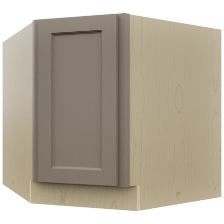 Fabuwood Fusion Oyster DSB36FD Base Corner Diagonal Sink Cabinet, Front View