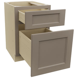 Fabuwood Fusion Oyster FD18 Vanity Desk, Open View