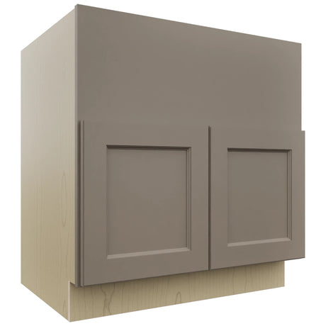 Fabuwood Fusion Oyster FS33 Base Farm Sink Cabinet, Front View