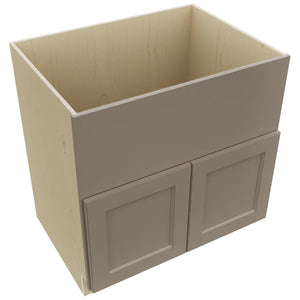 Fabuwood Fusion Oyster FS33 Base Farm Sink Cabinet, Top View