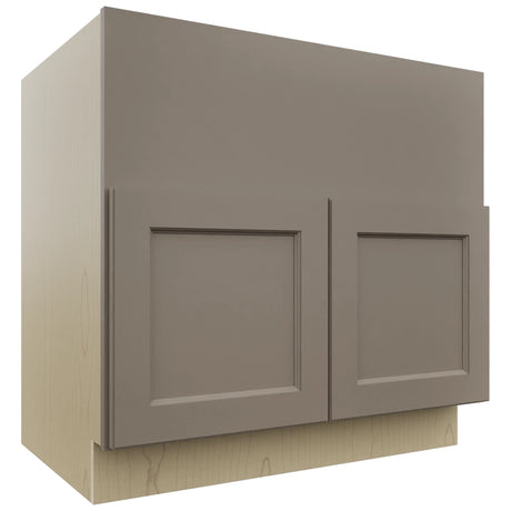 Fabuwood Fusion Oyster FS36 Base Farm Sink Cabinet, Front View