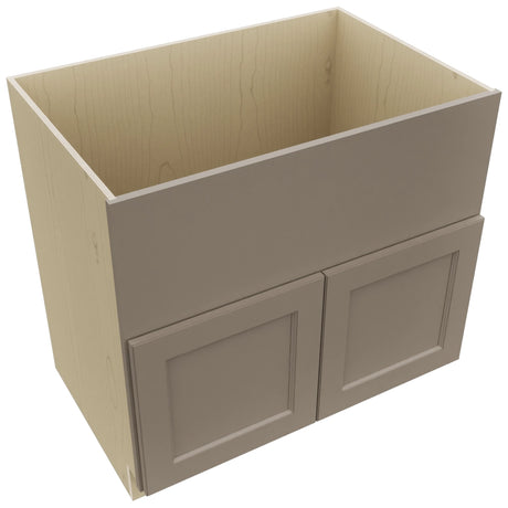 Fabuwood Fusion Oyster FS36 Base Farm Sink Cabinet, Top View